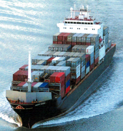 Alaska Traffic Container Ship