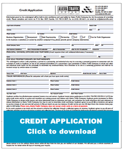Alaska Traffic - Credit Application